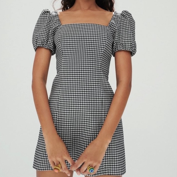 zara gingham dress - Picture 1 of 8